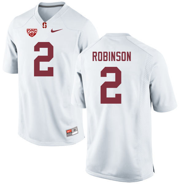 Men #2 Curtis Robinson Stanford Cardinal College Football Jerseys Sale-White - Click Image to Close